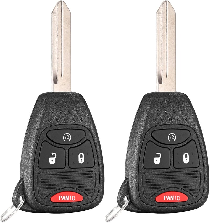 LYFUCESS 2 PCS Key Fob Replacement Fits for Jeep Wrangler 2009 2010 2011 2012 2013 2014 2015 2016 2017 2018 Compass Patriot 2010-2017 Car Keyless Entry Remote OHT692713A - Image 1